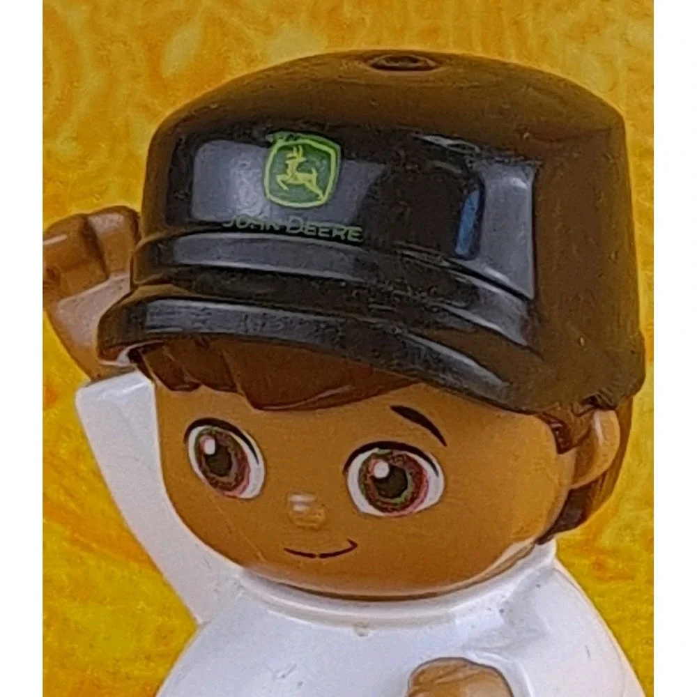 Mega Bloks First Builders Lil John Deere Figure Tractor Driver Farmer‎ Boy Man